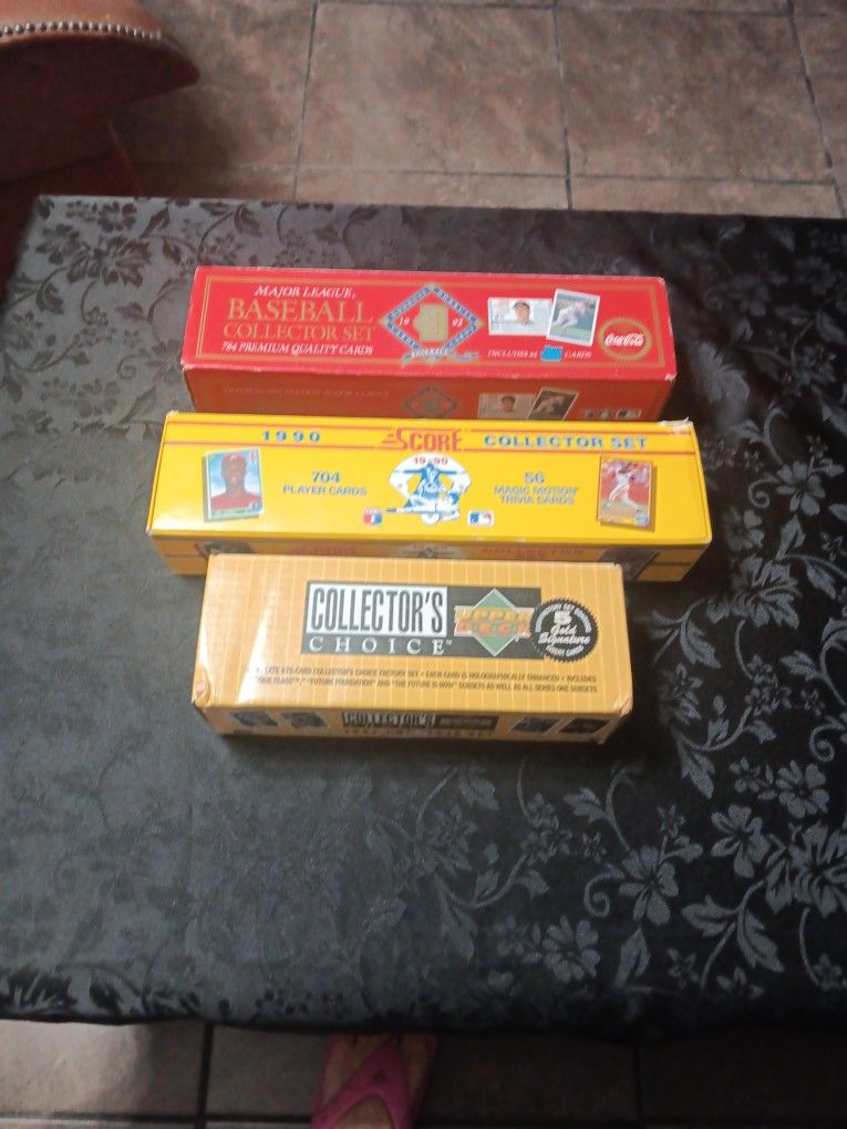 1990's Collectible Baseball Card Box Sets (3)