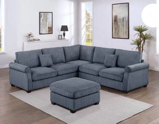 Sectional sofa with ottoman