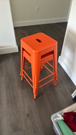 Metal Modern Stools (set of 2)