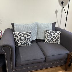 Ashley Furniture Love Seat + 2 Chairs Gray Set