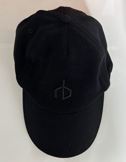 Rag & Bone Black Baseball Cap with Raised Logo
