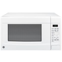 🔥 NEW GE - 1.4 Cu. Ft. Mid-Size Microwave - White Model JES1460DSWW WARRANTY