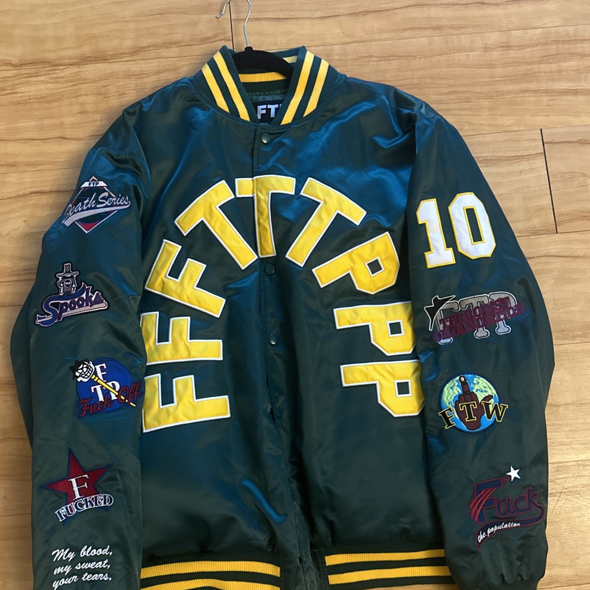 FTP League Varsity Jacket Green 