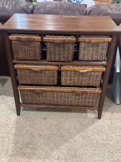 wicker organizer