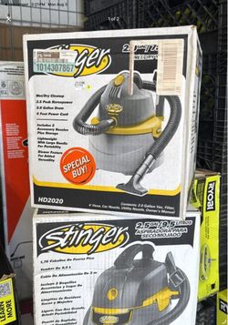 Stinger shop vacuum each $15