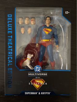 McFarlane Superman (2025) DC Multiverse Superman & Krypto (Deluxe Theatrical Edition) Action Figure