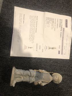 Gone Fishing Llardo Figurine