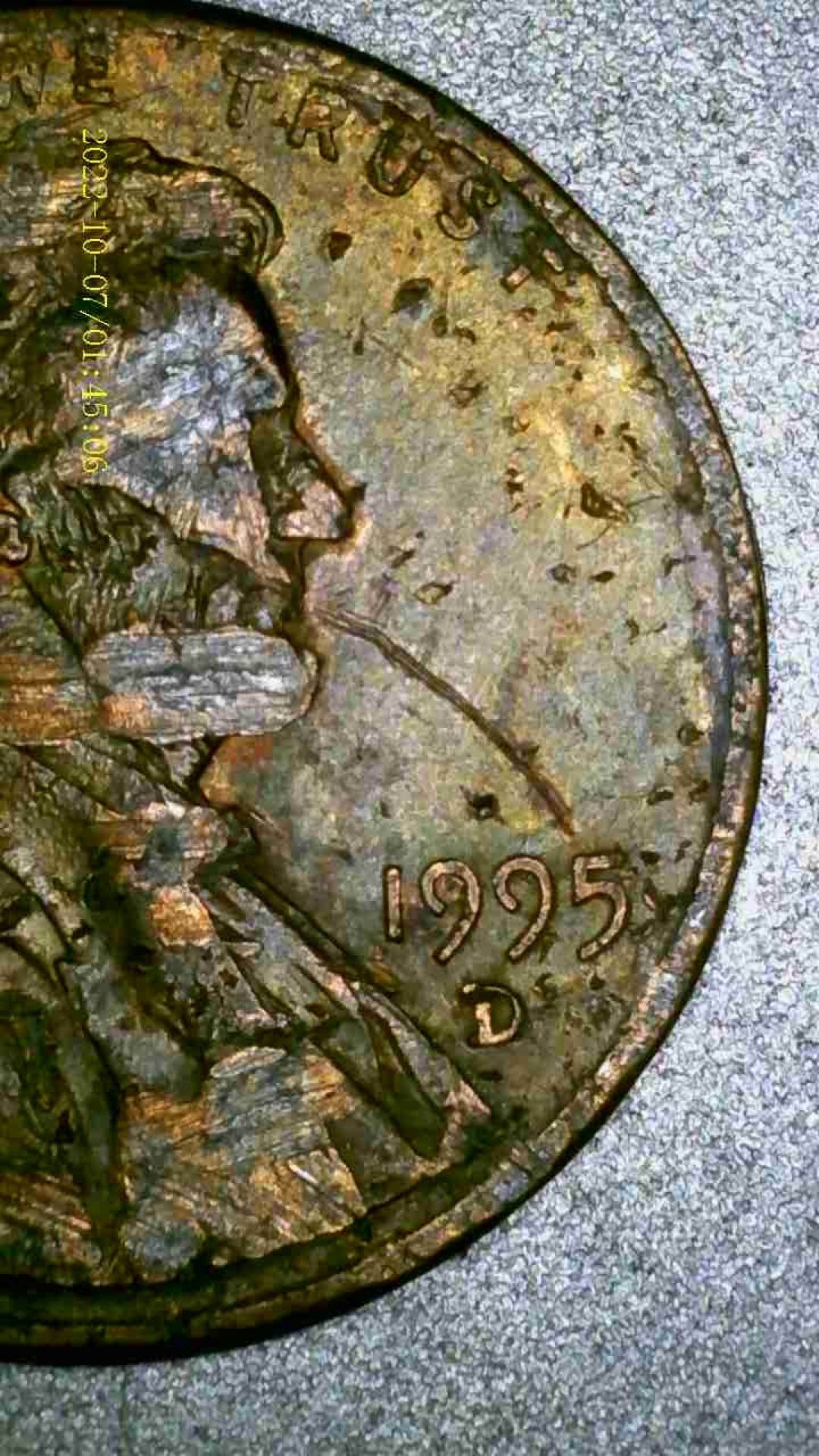 SPITTING 1995 D Lincoln memorial oNE cent