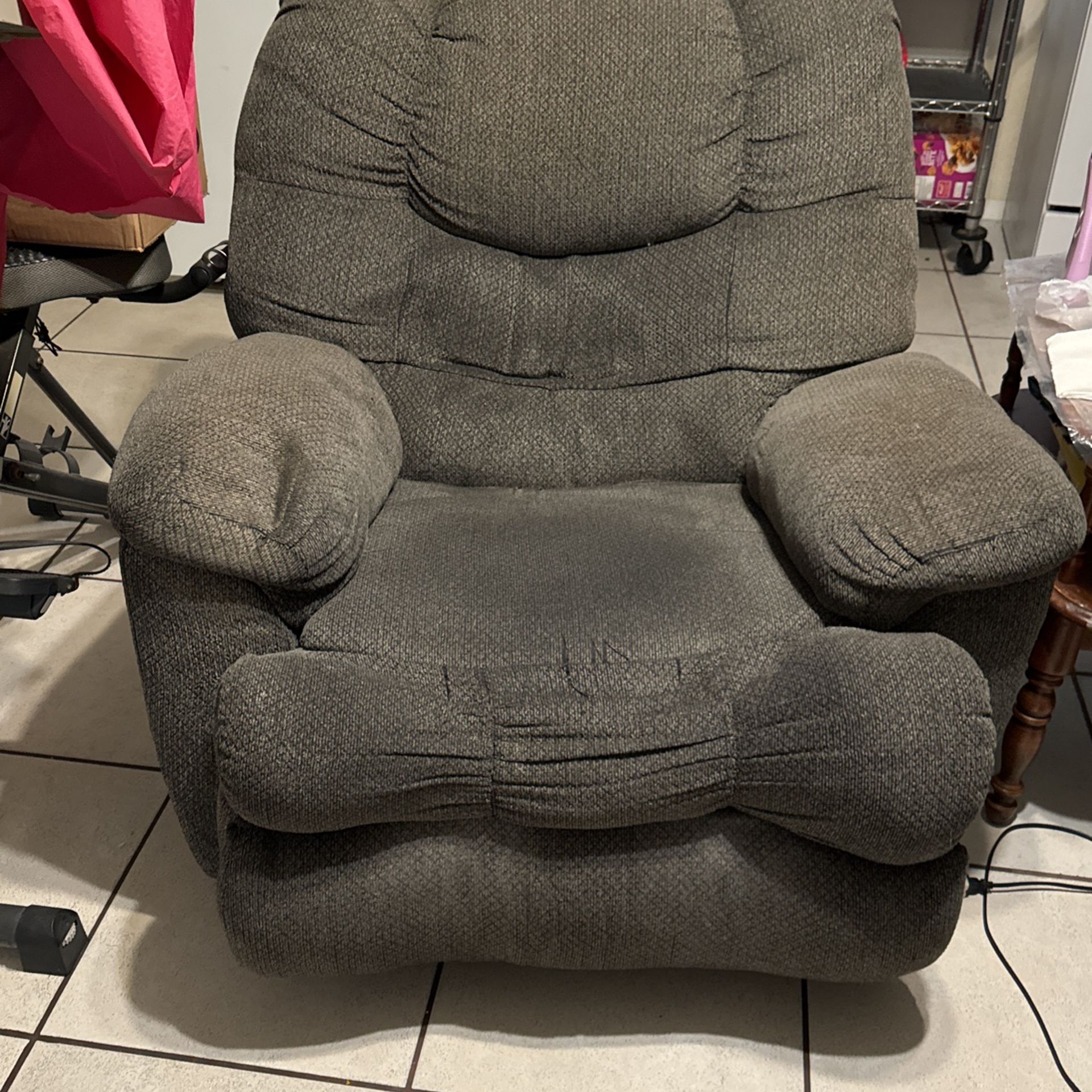 Grey Large Recliner