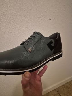 G/FORE Gallivanter Golf Shoes - Mens 10 - Charcoal Pebble Leather - Retail $245