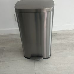 Kitchen Metal Trash Can Large 