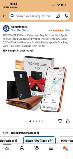 Apple MFi Certified Credit Card Wallet Tracker PRO (iOS Only) 0.07in Works with Apple Find My Rechargeable Tracking Card IP68 Slim Passport Item Finde
