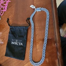Invicta Elements Men's Drip Chain Necklace Blue Glacier 80608
