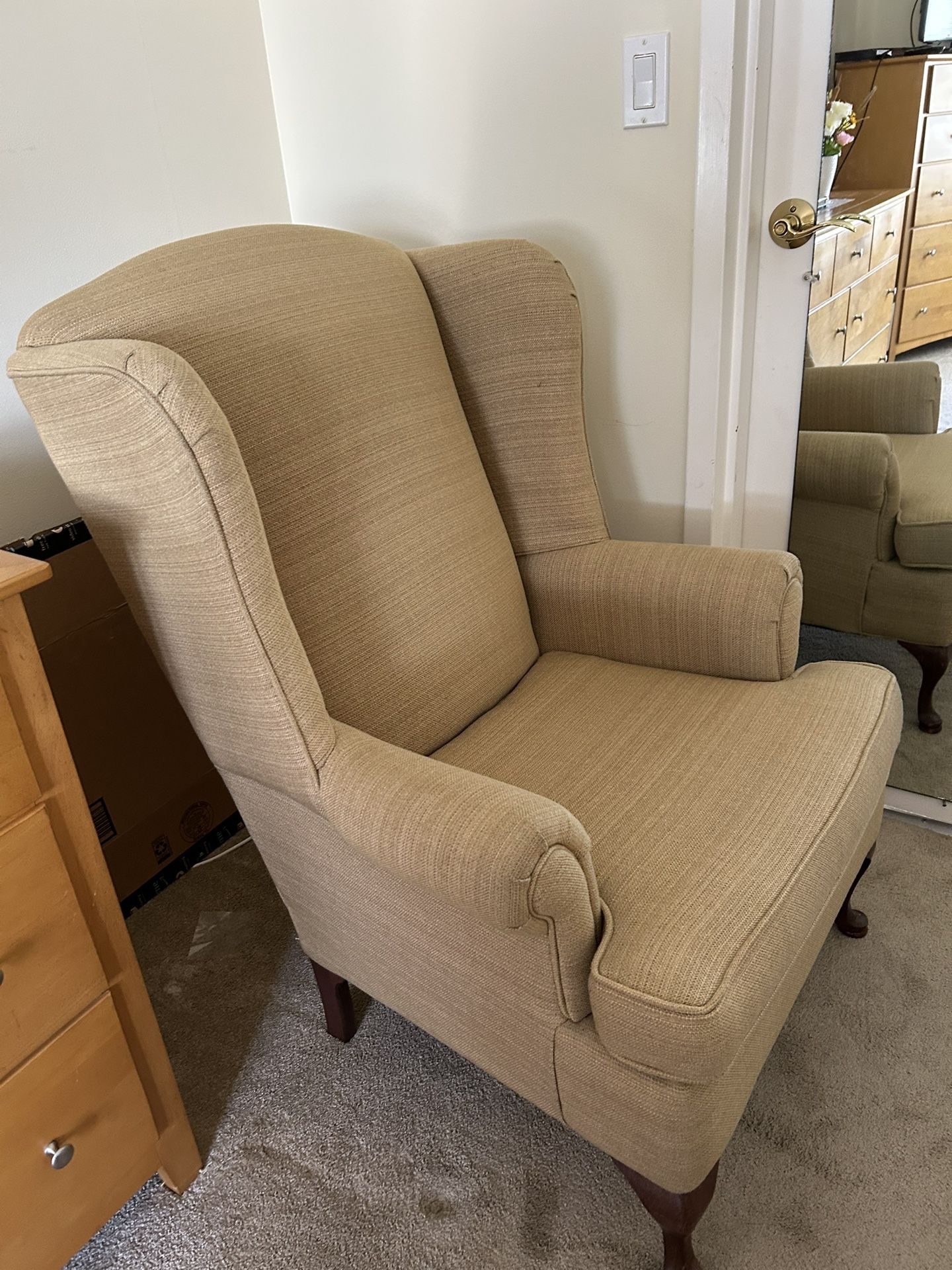 Queen Anne Wing Chair 