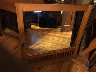 Mirror Natural or Cherry wood