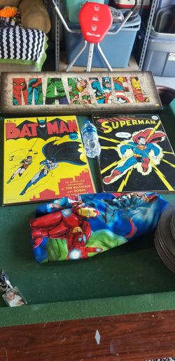 Vintage Marvel Super Hero Theme Room Decor