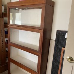 Antique Bookcase  Stackable Marked Globe Wernicke 