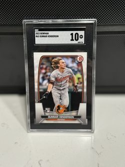 Gunnar Henderson 2023 Bowman Base Rookie Card #65 - Baltimore Orioles