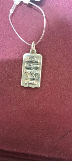 Inspirational Quote Pendant Charm JA