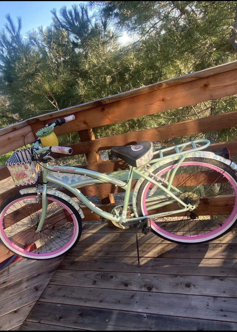 Women's Margaritaville Cruiser Bike 26" Perfect Fit Frame, Green