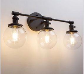 Vintage Industrial 3-Light Modern Vanity Light / Wall Sconce