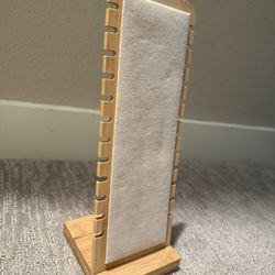 Wooden Necklace Organizer  