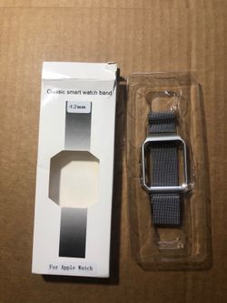 Replacement band Magnetic mesh band for Apple Watch 42mm silver