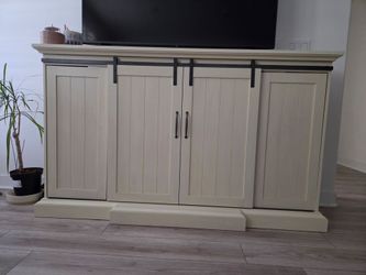 Media console electric fireplace TV stand