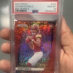 Jayden Daniels Prizm PSA 10 Rookie SSP Red