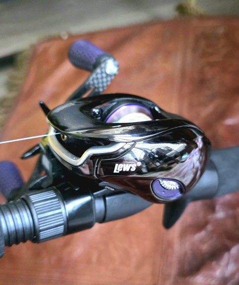 LIKE NEW w/ BOX:  Team Lews Pro Ti Baitcaster (reel only, rod separate)  $300 OBO