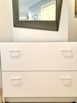 White lateral filing cabinet, Scandinavian design house