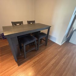 Dining Table W/stools And Chairs