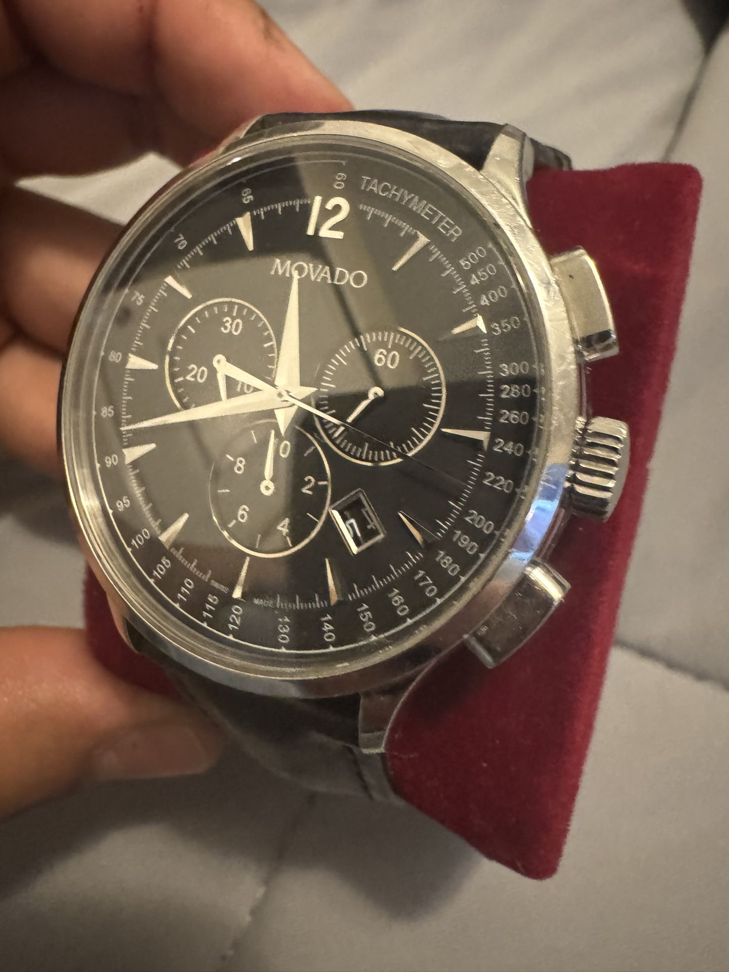 Movado Circa Mens Black watch