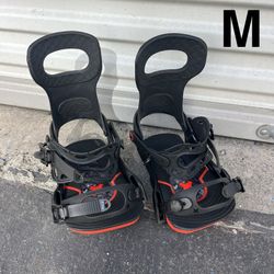 Bent Metal Joint snowboard bindings black red MEN'S MEDIUM