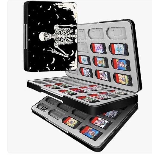 Nintendo Switch Case with 64 Game Holder and SD Micro Card Slots for Switch