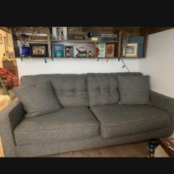 Steam Cleaned Ashley Furniture Mid Century Modern Sofa