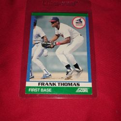 Perfect Mint 1991 Frank Thomas Rookie Rising Star Baseball Card Score #78 