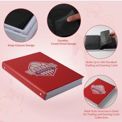 Baseball collector album for trading cards