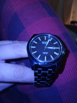 Citizen Black Eco Drive Watch Saphire WR100 Men's Watch - Men