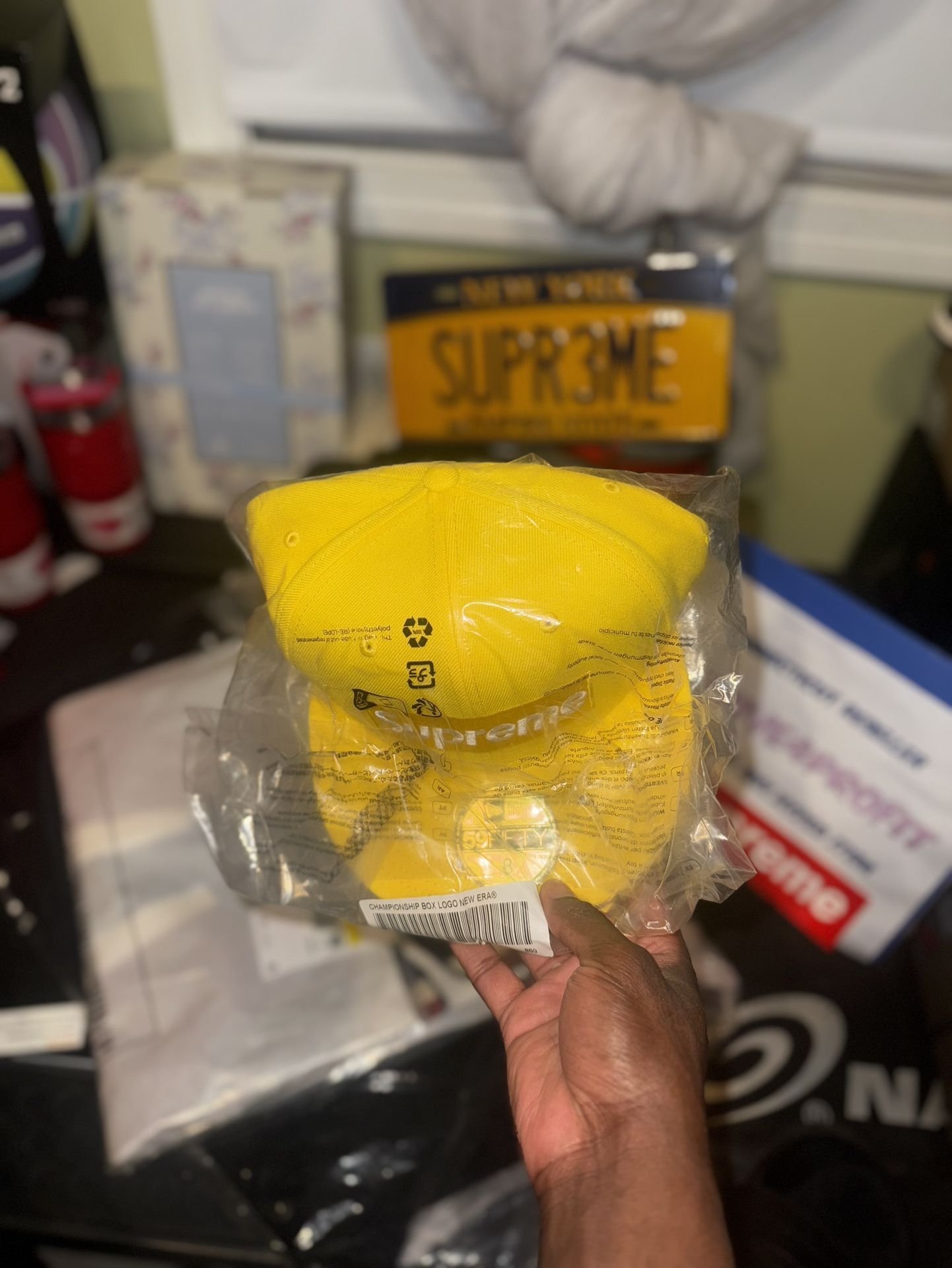 Supreme Championship Box Logo New Era 59Fifty Hat - Size 8