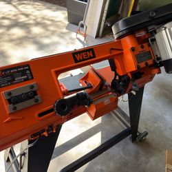 WEN 4 in. x 6 in. Metal-Cutting Band Saw with Stand and Blades