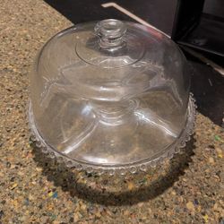 Glass Cake/snack Holder