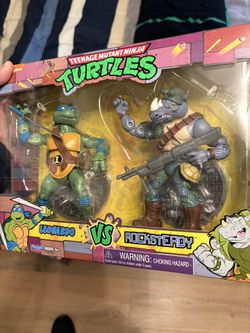 Playmates Tmnt Leonardo Vs Rocksteady
