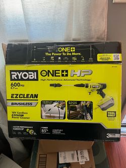 Ryobi ONE+ HP 18V Brushless EZClean 600 PSI 0.7 GPM Cordless Cold Water Power Cleaner (Tool Only)