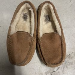 UGG Kids Ascot Slippers - Chestnut Suede Size 13