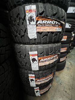 33x12.50r22 Arroyo Rt 4 new tires installed and balanced ✅