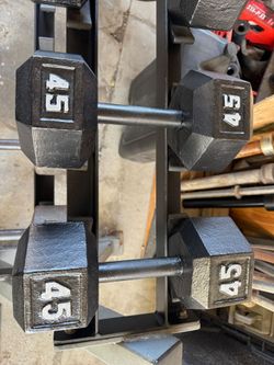 45 lb hex dumbbells weight