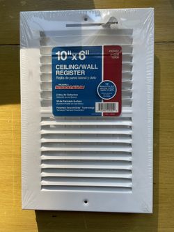 4-TRUAIRE SMOOTHGLIDE 10” X 6” A/C White Register-Model H102 M