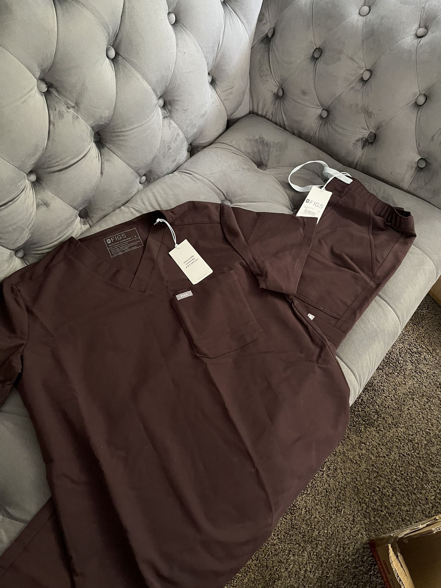 Brown Figs Scrub Set S/XS