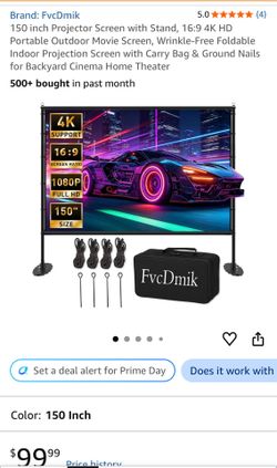 Brand new : 150 inch Projector Screen with Stand